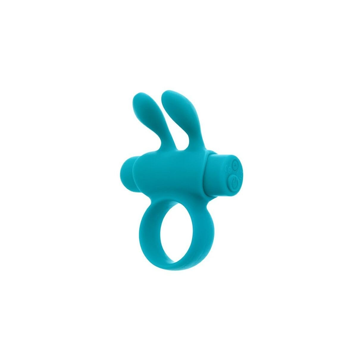 Rhingo Plus, Anillo Vibrador Hombre, Recargable USB, 5 Intensidades, 5 Modos de Vibración (Turquesa)
