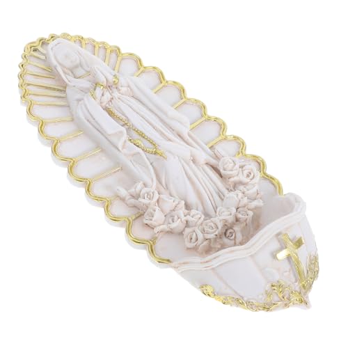 TOPBATHY Fontaine Eau Bénite Catholique Pour Mur Décor Mural Sacré Pour Entrée Maison Et Ornement Religieux Pour Première Communion