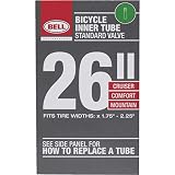 Bell Standard Bicycle Inner Tube, 26' x1.75-2.25', Schrader Valve