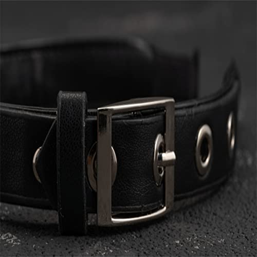 Pu Leather Buckle Headbands Hair Hoop Hair Band Hair Clips For Women Girls Sweet Gothic Lolita Punk Hairpin Hair Accessories (Black 1) #TOP4