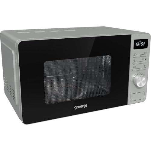 Gorenje MO 20 A3X Microondas/ChildLock/AquaClean/TouchControl/SmartDisplay/función de descongelación / 11 programas automáticos / 5 niveles de potencia / 20 l / 800 W, acero inoxidable