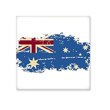 DIYthinker Australia Flavor Flag Retro Style Illustration Ceramic Bisque Tiles for Decorating Bathroom Decor Kitchen Ceramic Tiles Wall Tiles Medium Multi