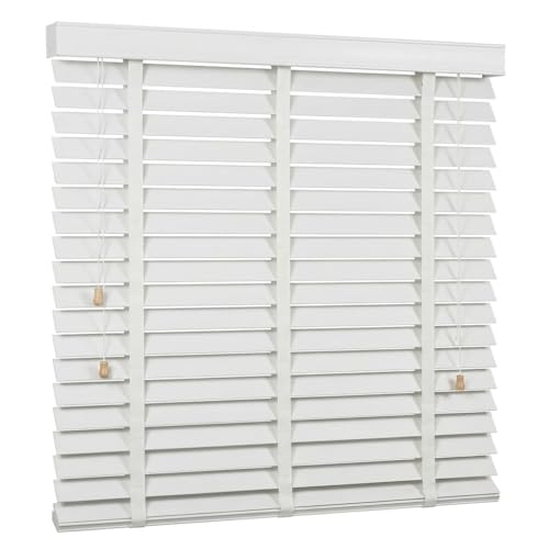 EVOZEN 2" Slats Wood Blinds for Indoor Windows with Classic