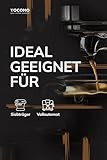 YOCOMO Pure Chocolate Espresso Roast (1kg) | Siebträgermaschinen, Kaffeevollautomaten & Espressokocher | Arabica Robusta | Wenig Säure | schokoladig, nussig | Säurearm | Ganze Bohne