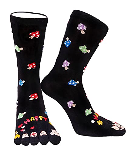 Image of IXITON Women's Toe Socks Five Fingers Socks Cute animal pattern socks Funny cartoon Sports Toe socks