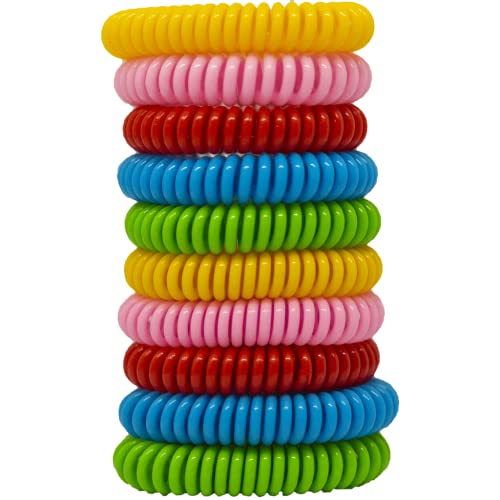 EcoPower Sports Mosquito Repellent Bracelets (10 Pack) Anti Insect Midge and Bug Repellent Bands to Repel All Types of Mosquito Protects Your Kids, Waterproof & Safe for Children & Adults.