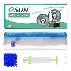 eSUN Vacuüm set, 10st 3D Printer Filament Vacuümcompressie Herbruikbare Opslag Droge Zakken met Handmatige Luchtpomp…