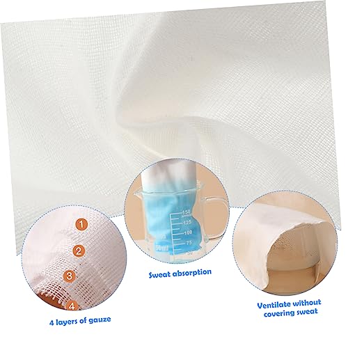 Toalla de sudor Abaodam en algodón azul multicapa altamente absorbente, pack de 6 2