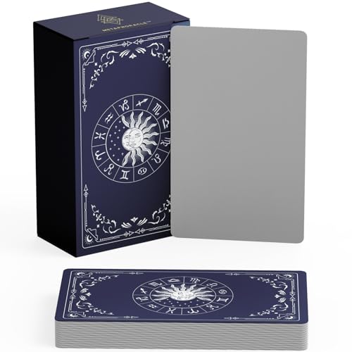 Cartes de tarot Oracle vierges 7x12,1 cm jeu de cartes blanches avec dos zodiaque