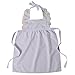 Making Believe Girls Simple Peasant Tie-On Pinafore Apron, White