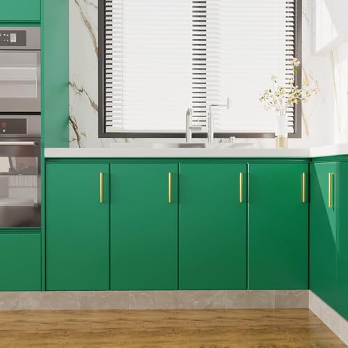 Image of HOME13 Matte Wallpaper Peel & Stick Contact Paper Decorative Self Adhesive Vinyl Wallpaper for Kitchen Cabinet Furniture Countertop Waterproof (24inches By 120inches, Dark Green Matte Wallpaper)