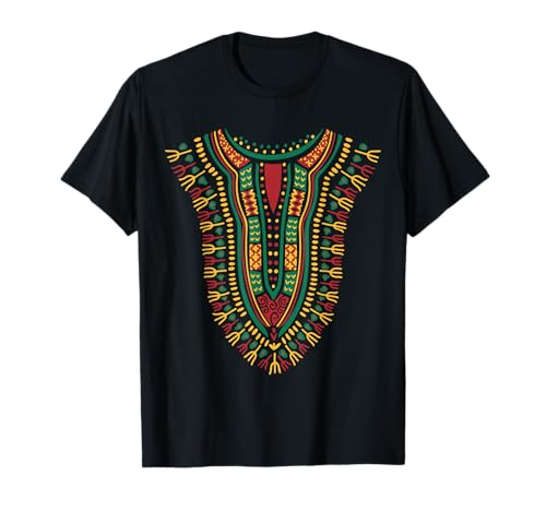 Dashiki Print Kente - Orgullo étnico africano para niños y niñas Camiseta