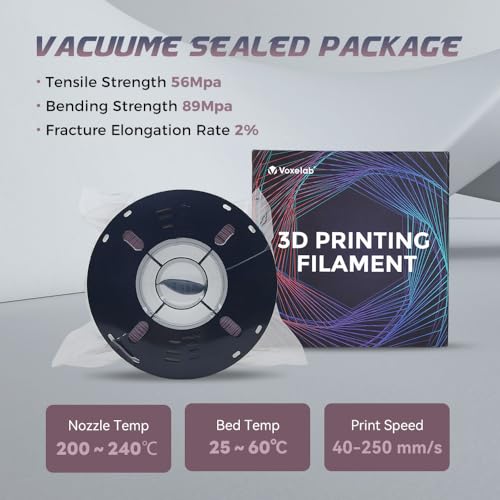 Image of VOXELAB Carbon Fiber PLA 3D Printer Filament, PLA Carbon Fiber Filament 1.75mm 1KG (2.2 LBS) 1 Spool, 3D Printing Material, Dimensional Accuracy + /- 0.02 mm, PLA CF Dusty Pink