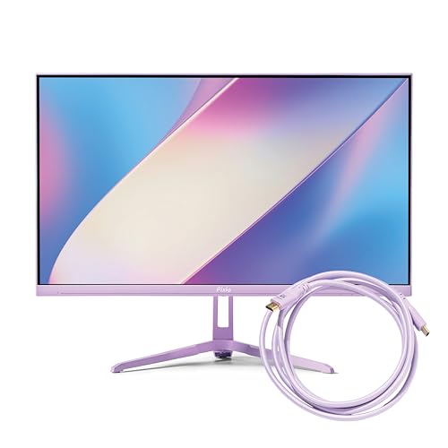 Image of Pixio PX248 Wave Purple 24 inch 200Hz 1080p Fast IPS Panel 1ms GTG Gaming Monitor with Purple HDMI 2.1 Cable Ultra Certified Ultra High Speed 10FT 8K 60Hz 4K 120Hz Nylon Braided
