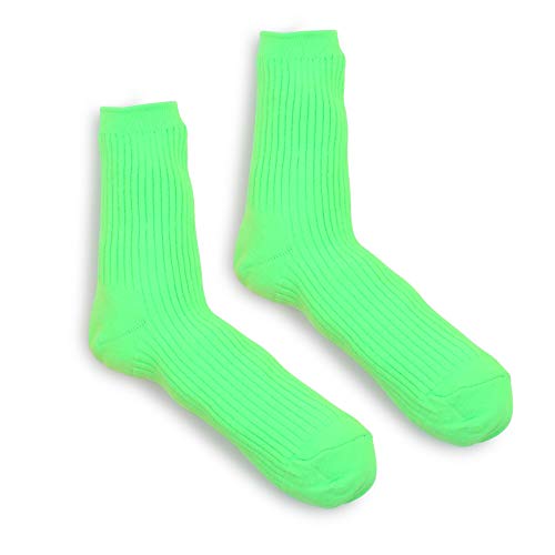 Image of Womens Neon Daily Casual Fashion Socks Colorful Fancy Design