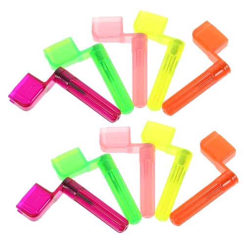 FAVOMOTO 10pcs Multi-color Guitar String Winder and Bridge Pin Remover Tool for Acoustic and Electric Guitars and Compact Design for Easy String Changes