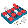 Outward Hound Nina Ottosson Dog Brick Dog Puzzle Interactive Treat Puzzle Dog Enrichment Dog Toy Level 2 Intermediate Blue