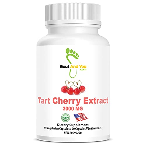 Tart Cherry Extract - Highly Potent- 3000 mg Per Serving- 90 Vegetarian Capsules