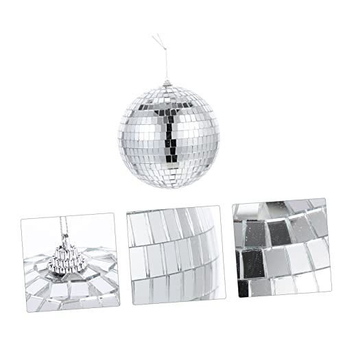 SUPVOX Enfeite De Bolo Decoração De Vidro Miniture Decoração Reflexiva Discoteca Discoteca Espelho P