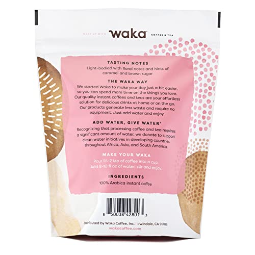 Waka — Light Roast Instant Coffee — Ethiopian 100% Arabica Freeze Dried Beans — 8 Oz Bulk Bag For Iced Coffee Or Hot Coffee #TOP1
