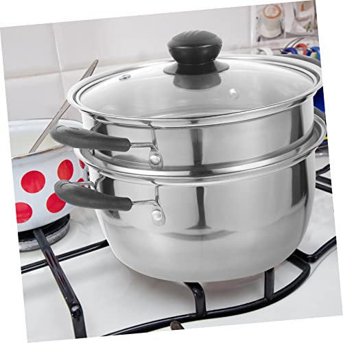BESTonZON Panela De Vapor De Aço De Pão De Aço Inoxidável 1Pc De Café De Café De Aço Inoxidável De P