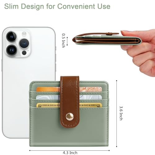 Image of Small Wallets for Women Slim Minimalist Bifold Credit Card Holder