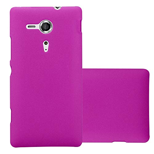 cadorabo Coque pour Sony Xperia SP en Frosty Rose Vif - Housse Protection Rigide en Plastique Dur avec Anti-Choc et Anti-Rayures - Ultra Slim Fin Hard Case...