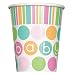 9oz Pastel Baby Shower Paper Cups, 8ct