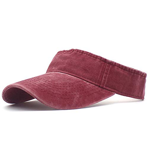 Image of HH HOFNEN Sports Sun Visor Hats Cotton Twill Ball Adjustable Sun Caps for Men Women