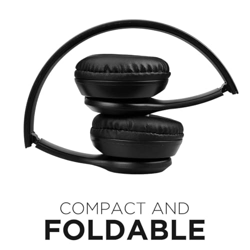 Image of Premium Cushioned Over-Ear Bluetooth Wireless Headphones with Mic | Deep Bass, TF Card, Soft Earcups | Perfect for Mobile, PC, Laptop & Music Lovers Black