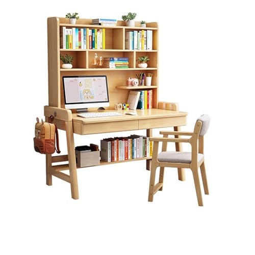 fXNA{ÎƂȂCރfXNAz[ItBXQɍœKAEbhJ[+`FAB-120x60x186cm,Wood Color+chair B-120x60x186cm