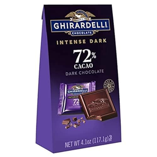 GHIRARDELLI Intense Dark Chocolate Squares, 72% Cacao Chocolate for Holiday