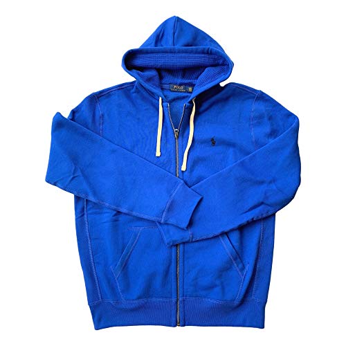 Polo Ralph Lauren Classic Full-Zip Fleece Hooded Sweatshirt Royal Blue