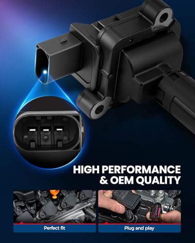 Image of KAX Ignition Coils & Spark Plugs Set Fit for Benz C230 2003-2005 UF555 | (w /tool)