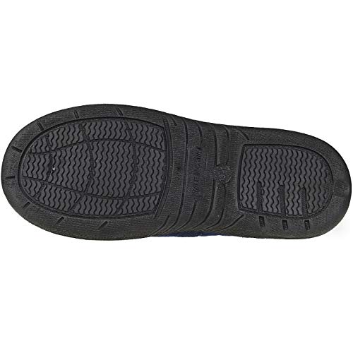 Skysole Kids Boys Fleece Clog Slippers With Rugged Outsoles Grey/Black Size 6 #TOP4