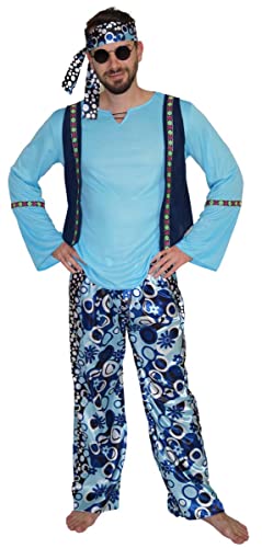 MAYLYNN 14110-XL - Hippie Kostüm Zac 60er 70er Jahre 4-teilig Herren,...