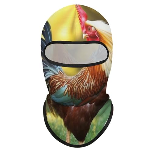 Balaclava con diseño de gallo para hombre y mujer, protección solar, máscara facial transpirable de cabeza completa para senderismo, ciclismo, correr y conducir miniatura 7