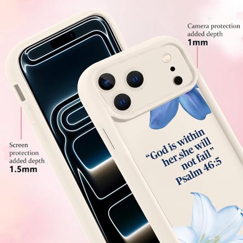 Coque iPhone 17 Pro chrétienne esthétique : cadeau idéal en TPU souple - Lot de 2 - 6