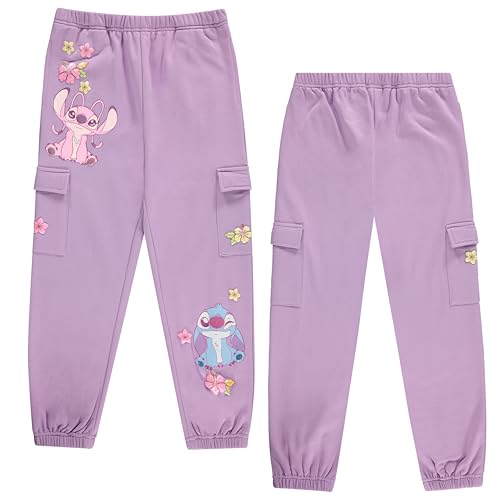 Image of Disney Stitch Girls Jogger Sweatpants, Little & Big Girls Sizes 4-16