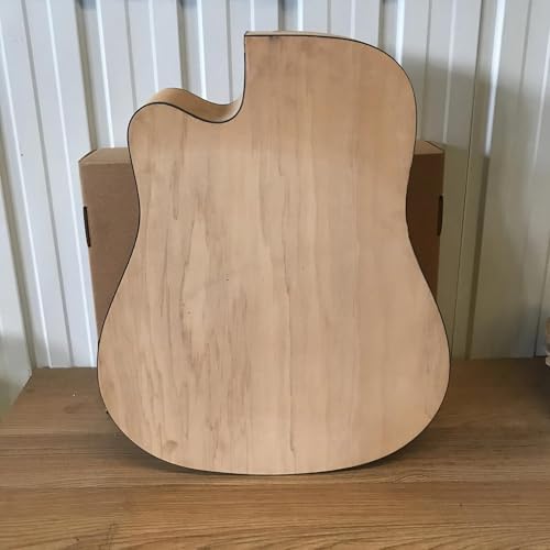 Kit Fai Da Te Per Chitarra Elettrica Corpo Di Chitarra Acustica In Legno Massello Strumento Folk Da 41 Pollici - 4
