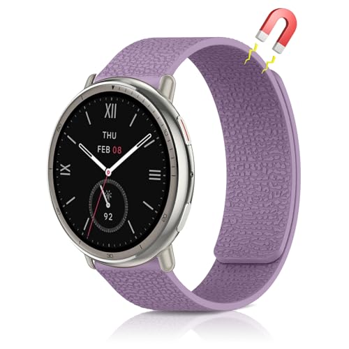[AiiBowy] Amazfit T-Rex 3 Pro 44mm/Active 2 Square/Active2/Active �Ή� �o���h �V���R���� ���͂Ȏ��C ���ʋz���\ �e�͐� 20mm �����o���h �_�炩�� �ւ��x���g �h�� �y�� �R���p�`