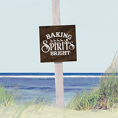 Plaque murale Baking Spirits en bois : le cadeau de Noel ideal pour la maison