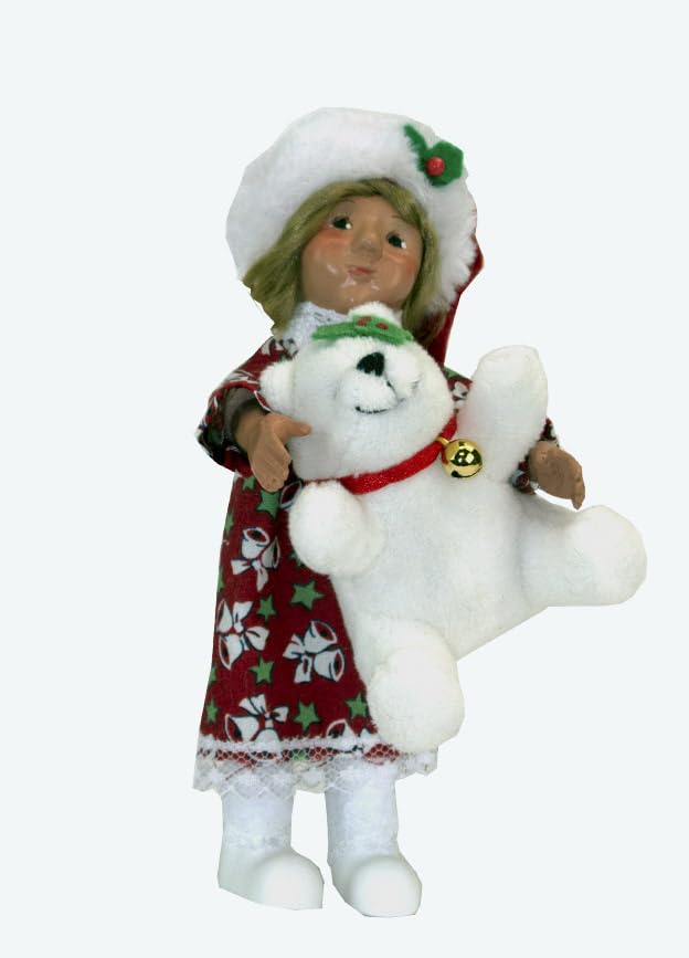 Byers' Choice Toddler w/Teddy Bear Caroler 1834 from The Toddlers Collection (New 2024)