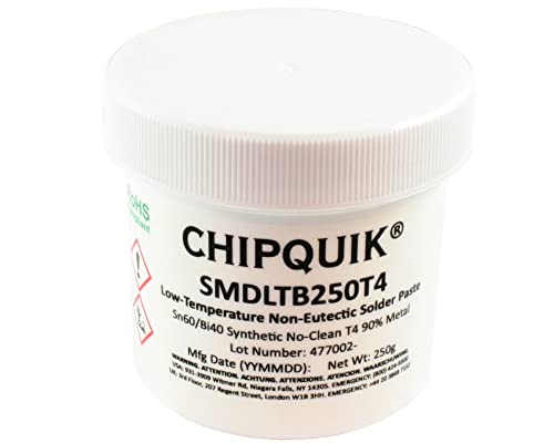 Image of Chip Quik SMDLTB250T4 Solder Paste Sn60 /Bi40 T4 250g Jar 90% Metal Low-Temperature