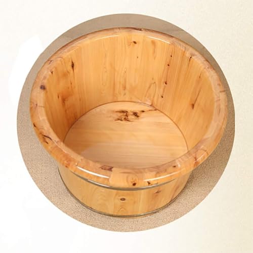 Spa de pies de madera artesanal para baño y relajación miniatura 5