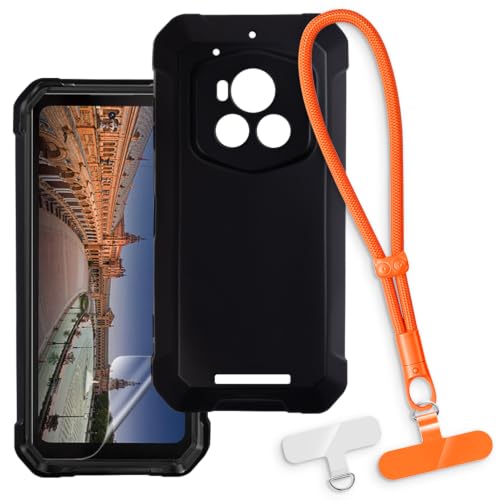 Fossibot F107 Pro�ƌ݊��������� �P�[�X�����X�g�X�g���b�v - �u���b�N+�I�����W | 6.95" 2-in-1 �ی�d�b�J�o�[�A���O���\�ȃ������[�h�ƃA�^�b�`�����g�t���A����~�߁E�����h�~���X�g���b�g