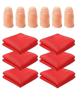 YIPFEN Punta de Pulgar Falsa Realista Set 6 Und + 6 Pañuelos Mágicos, Kit Profesional para Trucos de Magia Sorprendentes e Ilusiones en Fiestas y Shows. | Ya disponible en tu tienda friki favorita! En mundofriki.es! YIPFEN Punta de Pulgar Falsa Realista Set 6 Und + 6 Pañuelos Mágicos, Kit Profesional para Trucos de Magia Sorprendentes e Ilusiones en Fiestas y Shows. | Ya disponible en tu tienda friki favorita! En mundofriki.es!