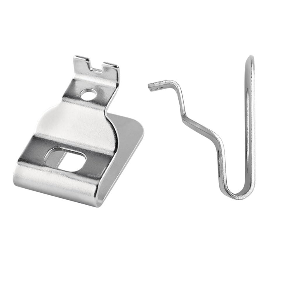 8 clip per cintura, in acciaio inox, per trapano e cintura, ganci di ricambio compatibili con utensili elettrici Dewalt 20 V DCD980 DCD985 DCD980L2 DCD985L2 DCD780