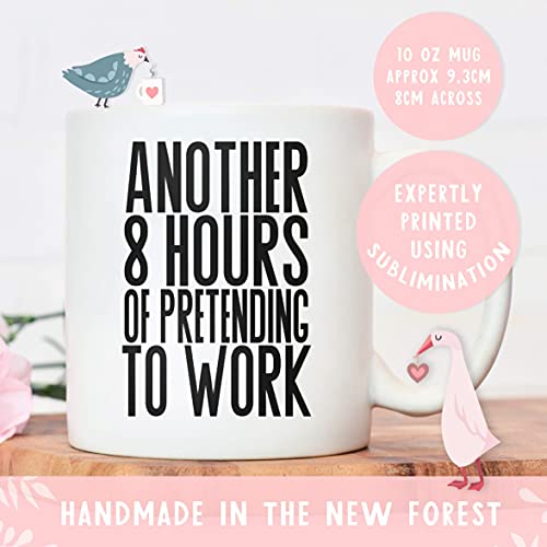Pretending to work mug | colleague mugs | gifts for men or women | Another 8 hours of pretending to work secret Santa | funny novelty office cup present Pretending to work mug | colleague mugs | gifts for men or women | Another 8 hours of pretending to work secret Santa | funny novelty office cup present