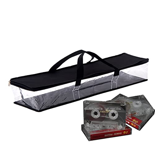 Imperius Cassette Tape Bag(4 Pack)-Organizer-Carrier-Storage-Dust,Moisture Free-Hold 30 #TOP1